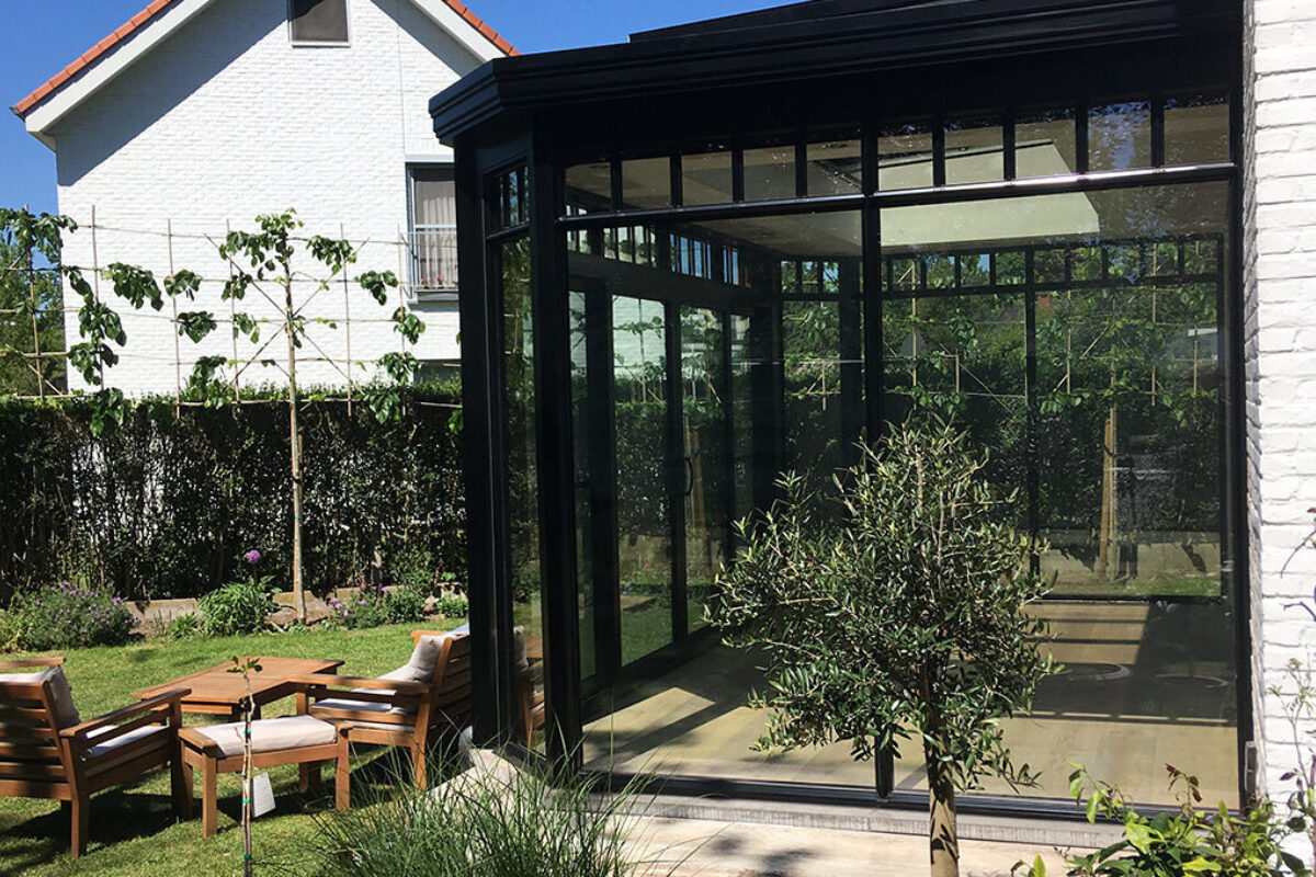 Woonveranda met steellook